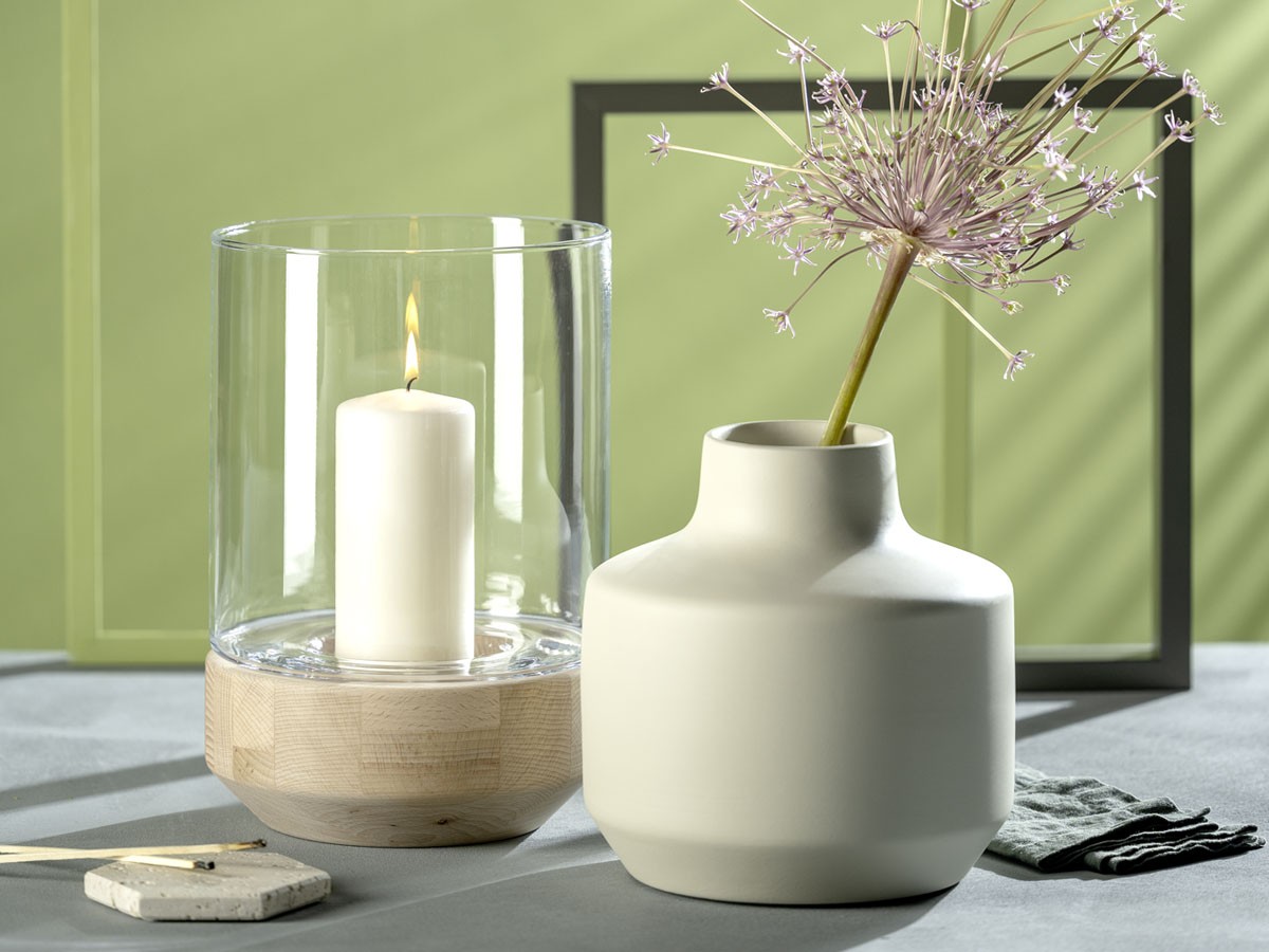 LEONARDO MILANO Ceramic Vase / レオナルド ミラノ セラミックベース 高さ22cm （花器・プランター・グリーン > 花瓶・フラワーベース） 2