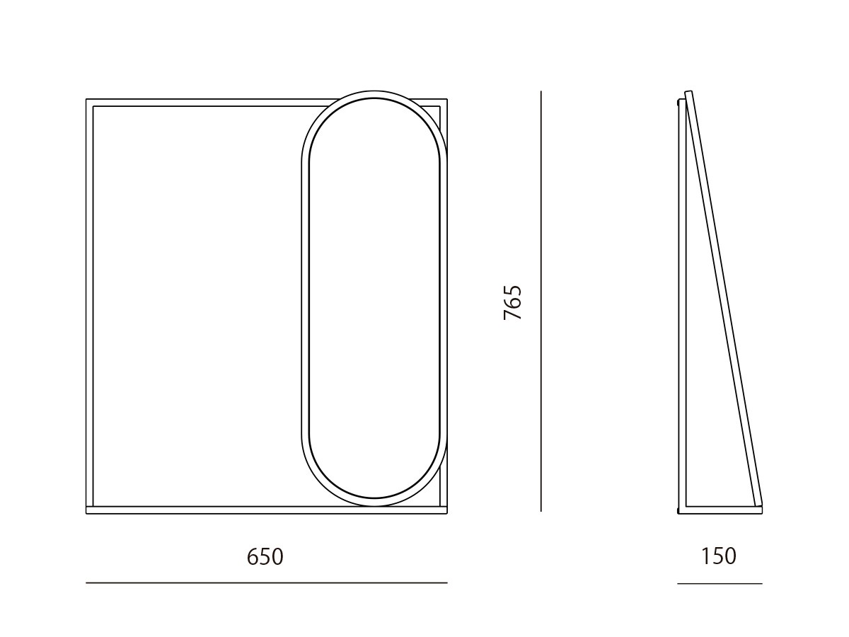 Stellar Works Frame Wall Mirror Large / ステラワークス