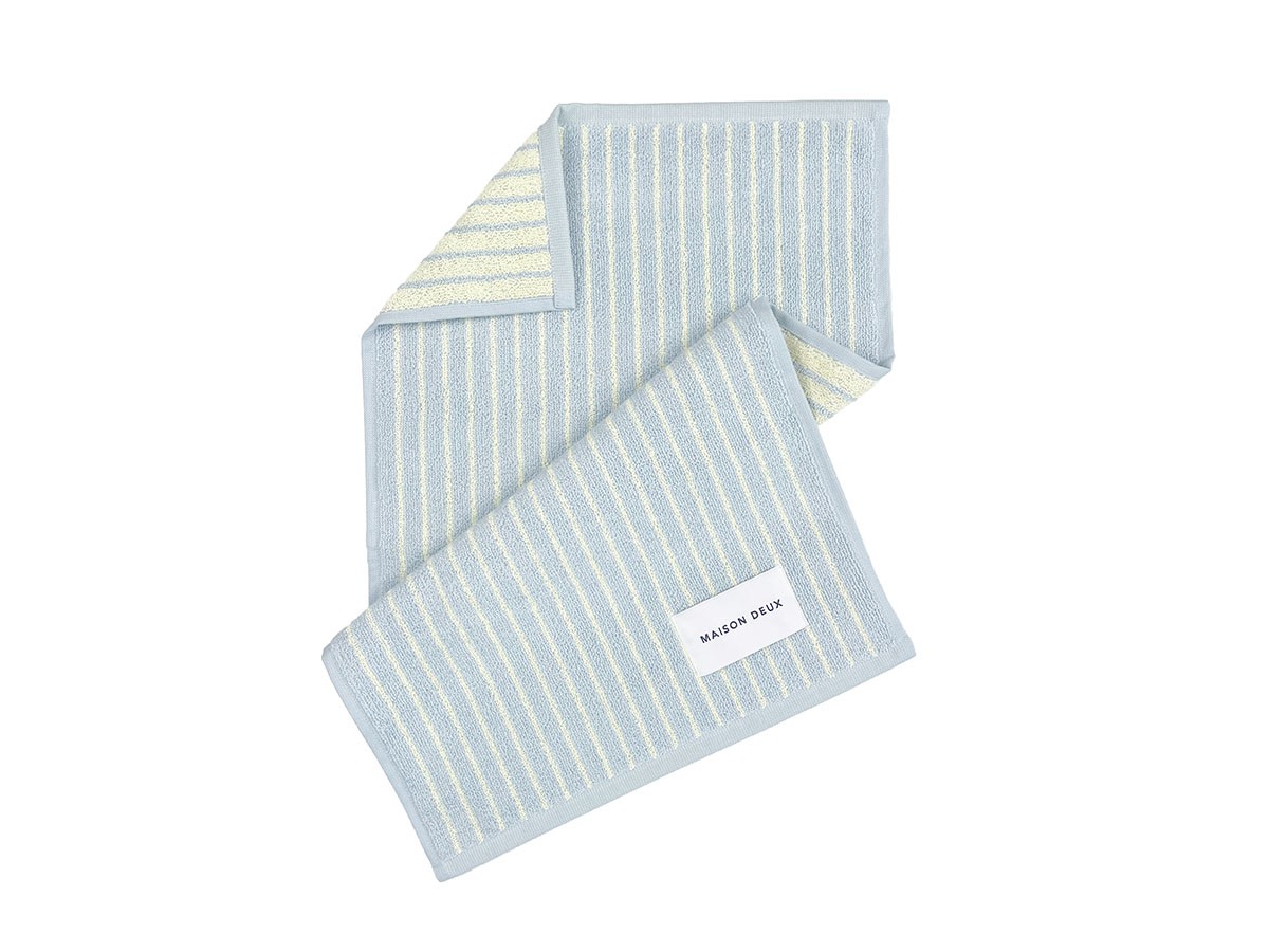 MAISON DEUX&nbsp;Dual Stripe Guest Towel