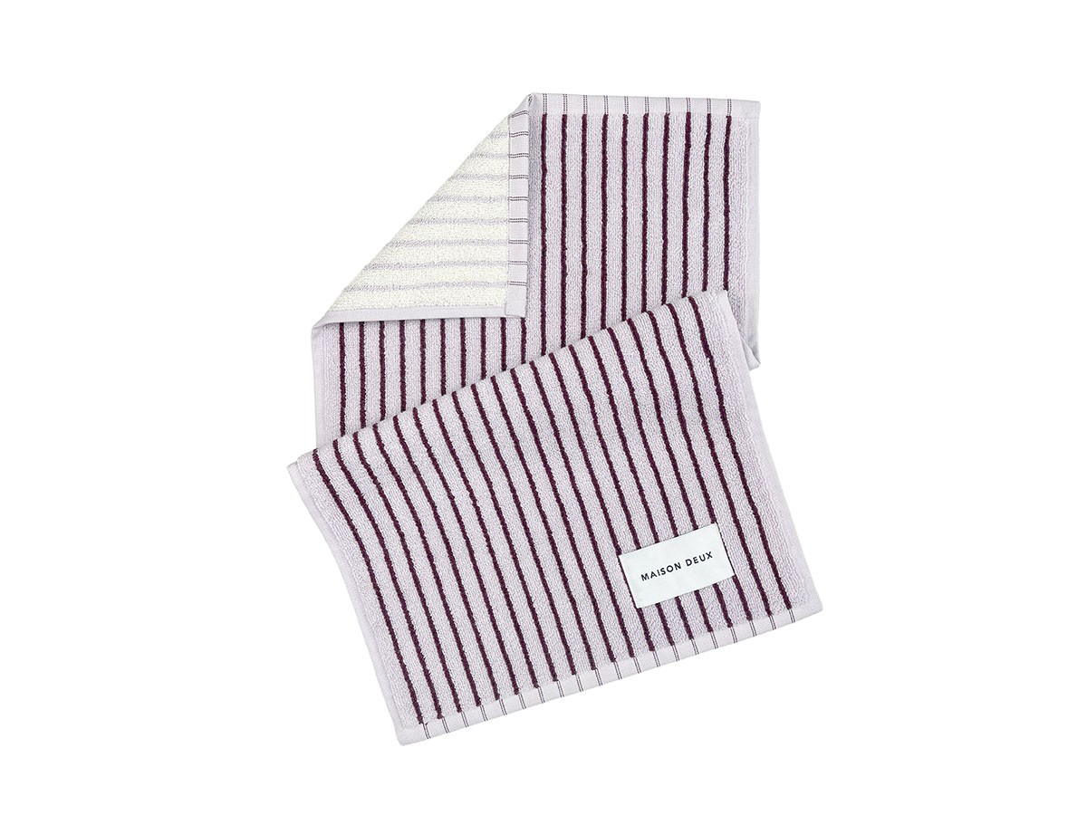 MAISON DEUX&nbsp;Dual Stripe Guest Towel
