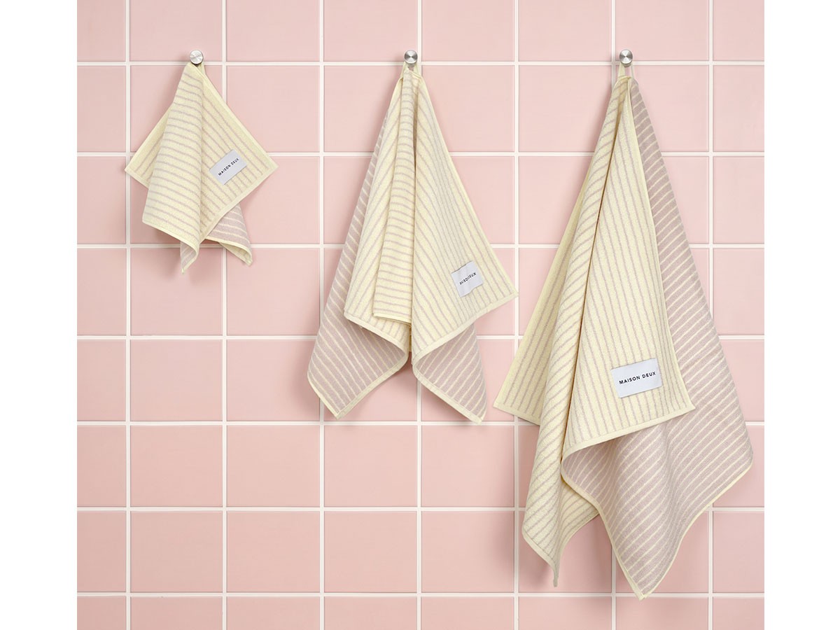 MAISON DEUX Dual Stripe Guest Towel / メゾン・ドゥ デュアルストライプ ゲストタオル （インテリア雑貨 > タオル） 6