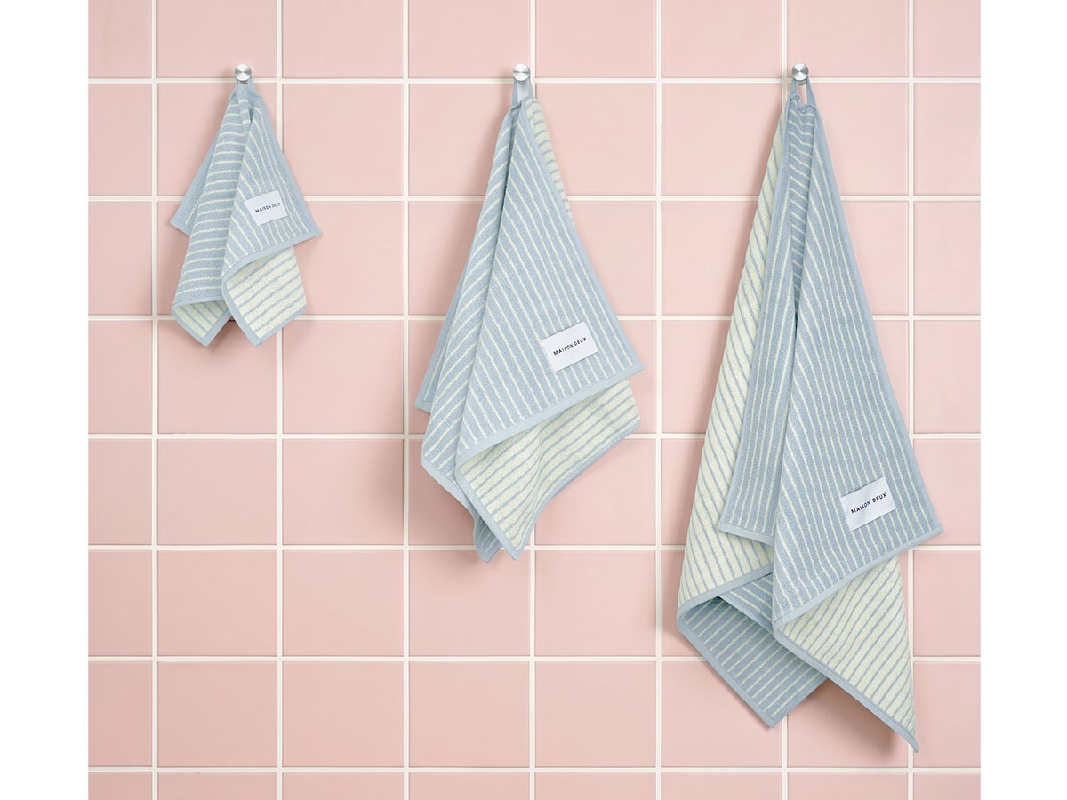 MAISON DEUX Dual Stripe Guest Towel / メゾン・ドゥ デュアルストライプ ゲストタオル （インテリア雑貨 > タオル） 7