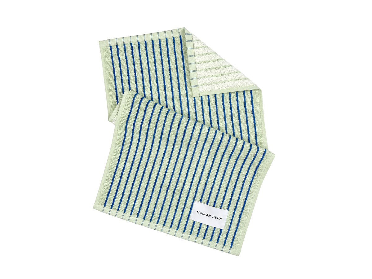 MAISON DEUX&nbsp;Dual Stripe Guest Towel