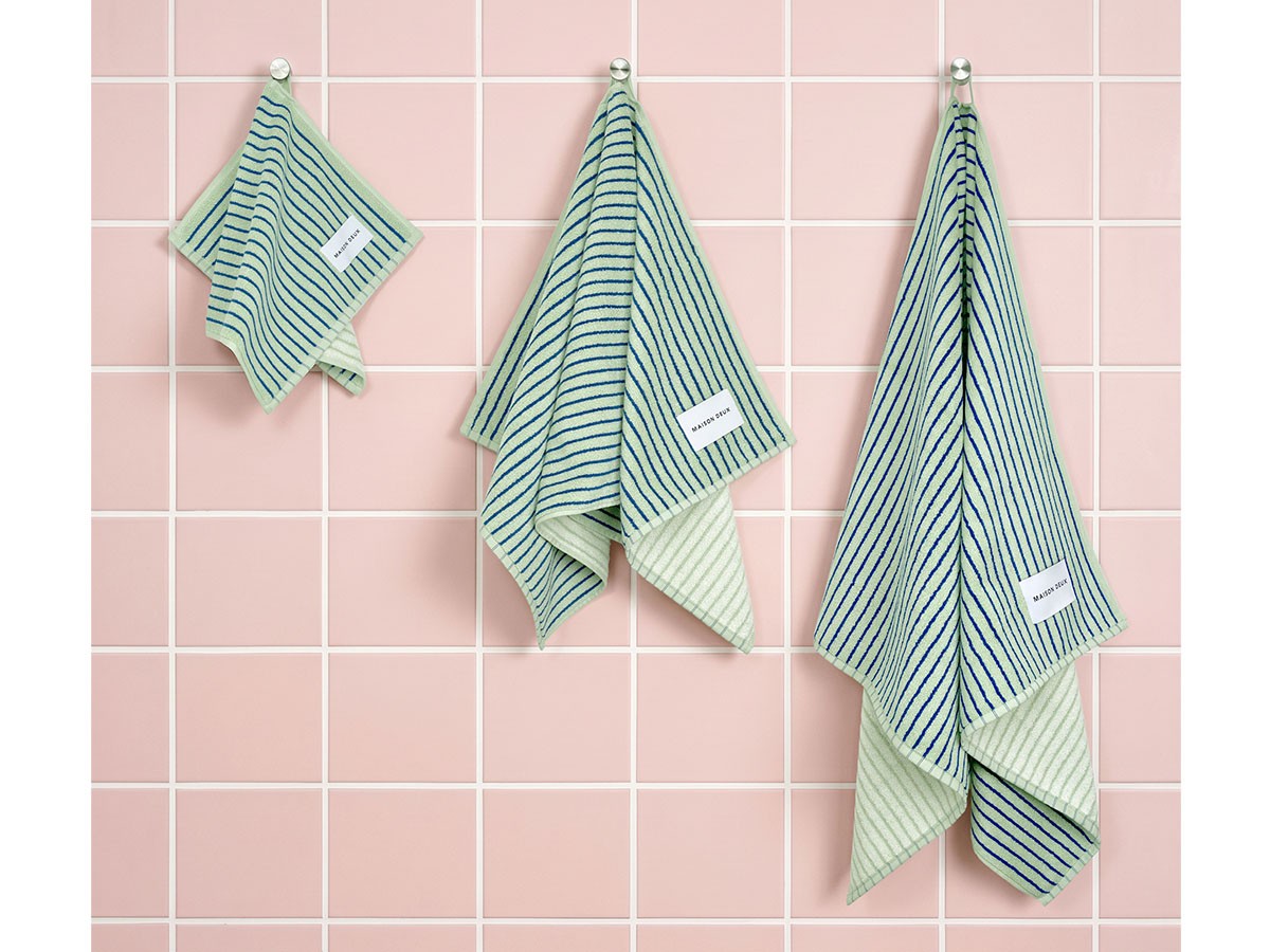 MAISON DEUX Dual Stripe Guest Towel / メゾン・ドゥ デュアルストライプ ゲストタオル （インテリア雑貨 > タオル） 8