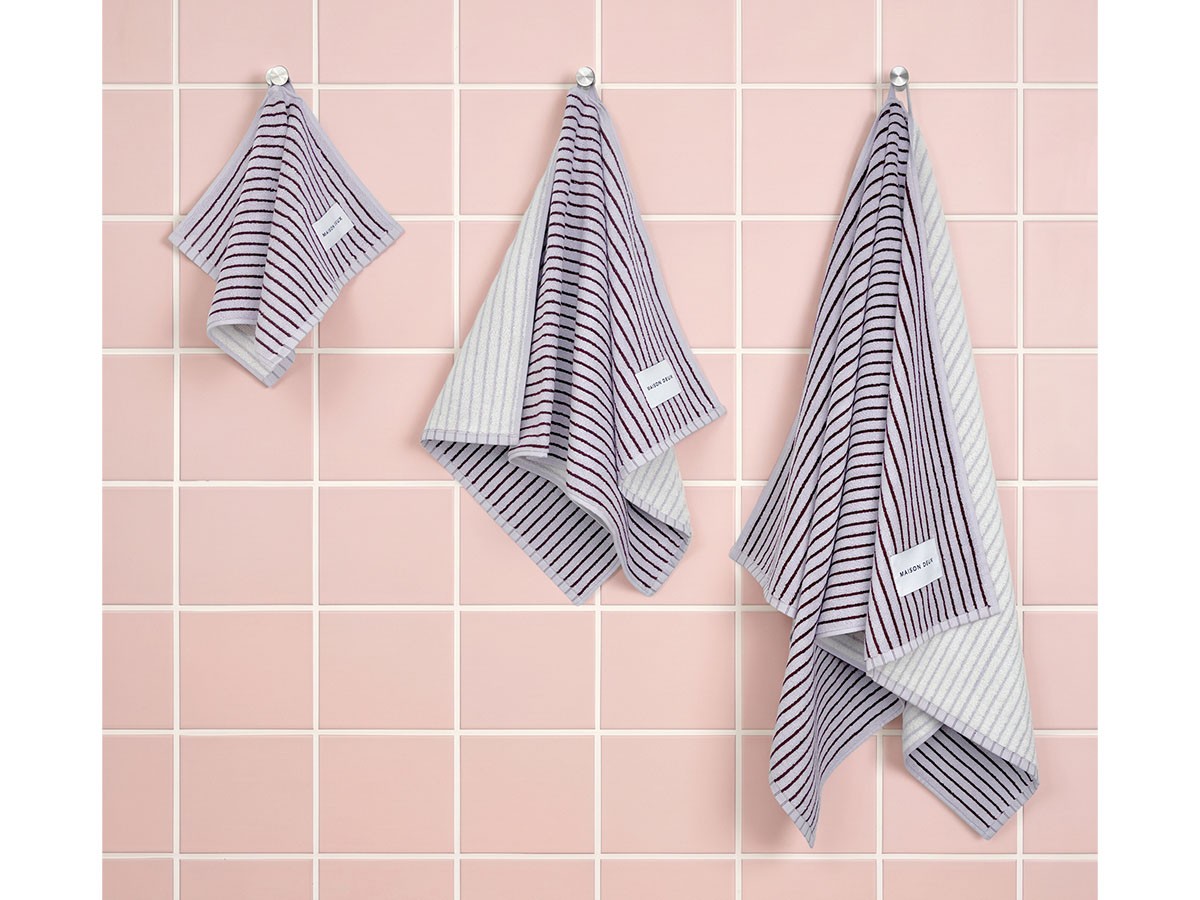 MAISON DEUX Dual Stripe Guest Towel / メゾン・ドゥ デュアルストライプ ゲストタオル （インテリア雑貨 > タオル） 5