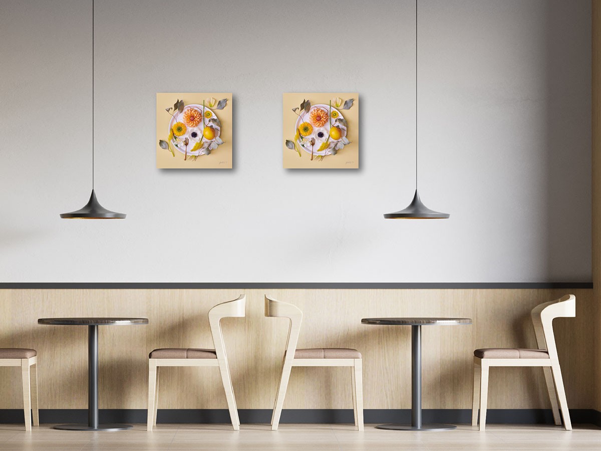 YOKO Takeuchi Food inspiered Dish Flowers Lilikoi / ヨウコ タケウチ フードインスパイアード リリコイ （アート・オブジェ > フォトパネル・フォトアート） 3