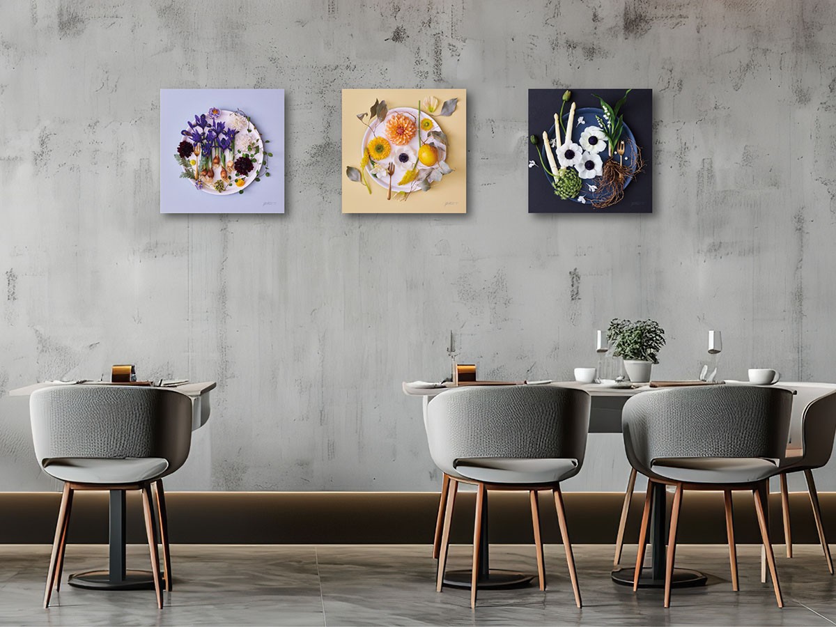 YOKO Takeuchi Food inspiered Dish Flowers Lilikoi / ヨウコ タケウチ フードインスパイアード リリコイ （アート・オブジェ > フォトパネル・フォトアート） 4