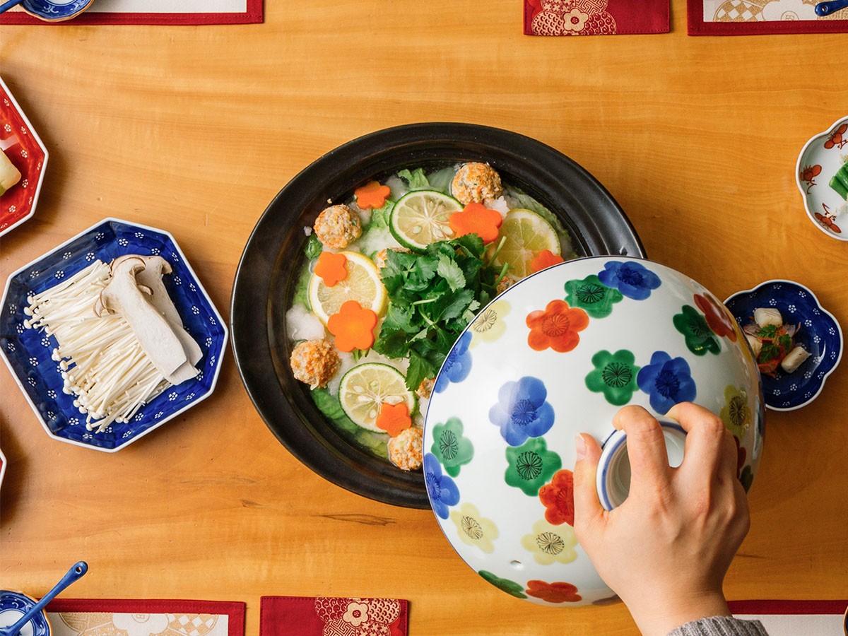 源右衛門窯 染付梅地紋 方皿 / げんえもんがま 染付梅地紋 方皿 （食器・テーブルウェア > 皿・プレート） 5