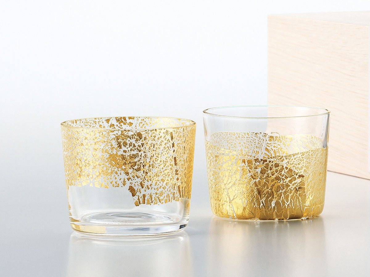 東洋佐々木ガラス KINHARI Glass / とうようささきガラス 江戸硝子 金玻璃 冷酒杯純米（天空） （食器・テーブルウェア > タンブラー・グラス） 2