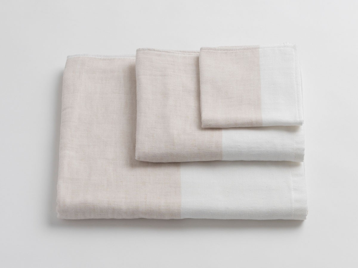 COTTON LINEN BICOLORED TOWEL / コットンリネン バイカラー ミニバスタオル （インテリア雑貨 > タオル） 13