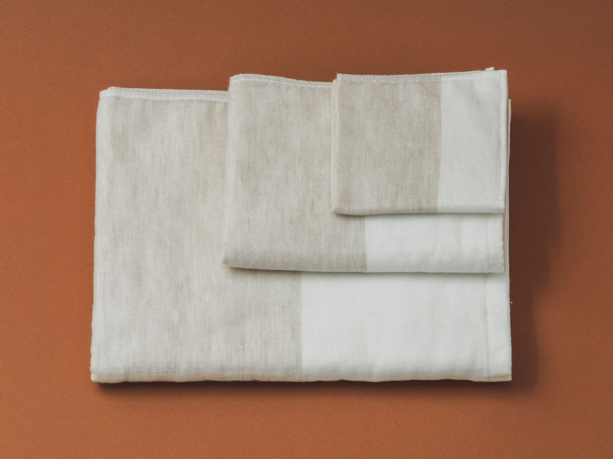 COTTON LINEN BICOLORED TOWEL / コットンリネン バイカラー ミニバスタオル （インテリア雑貨 > タオル） 12