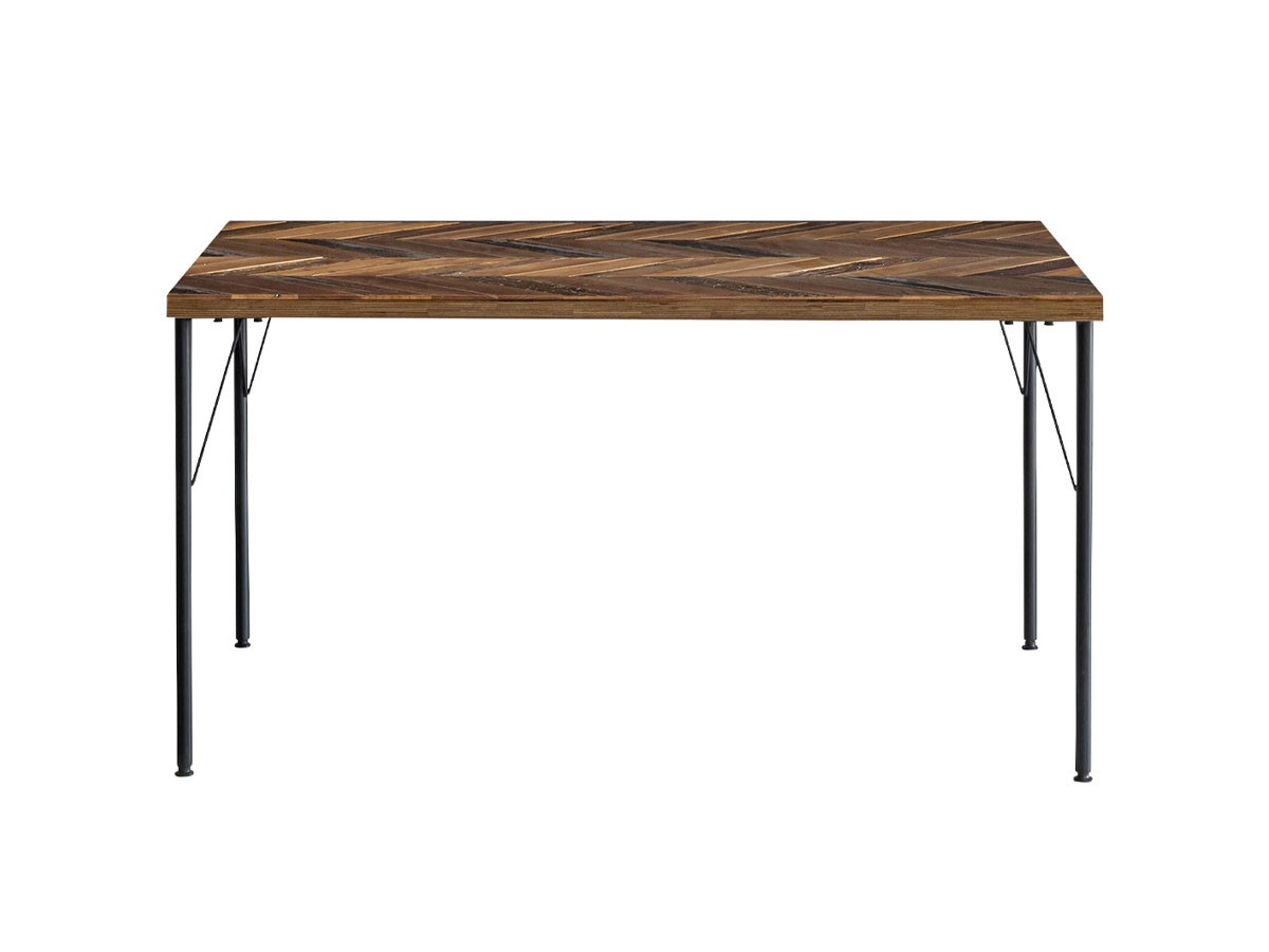 Knot antiques MATERIA DINING TABLE / ノットアンティークス マテリア ダイニングテーブル
ヘリンボーン柄天板 + No.2脚（丸脚） （テーブル > ダイニングテーブル） 24