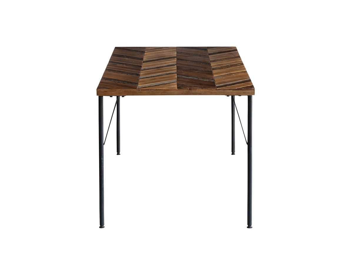 Knot antiques MATERIA DINING TABLE / ノットアンティークス マテリア ダイニングテーブル
ヘリンボーン柄天板 + No.2脚（丸脚） （テーブル > ダイニングテーブル） 27