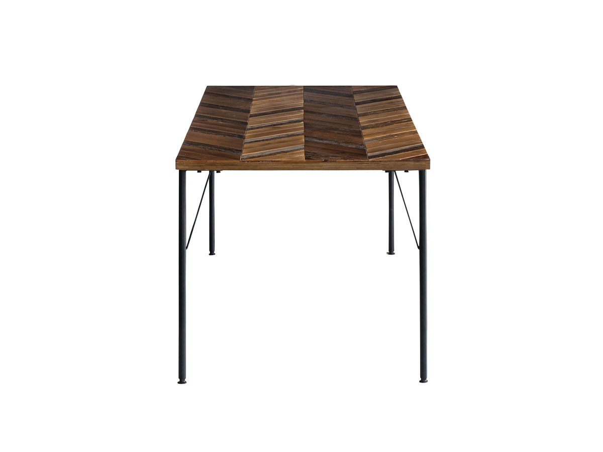 Knot antiques MATERIA DINING TABLE / ノットアンティークス マテリア ダイニングテーブル
ヘリンボーン柄天板 + No.2脚（丸脚） （テーブル > ダイニングテーブル） 29