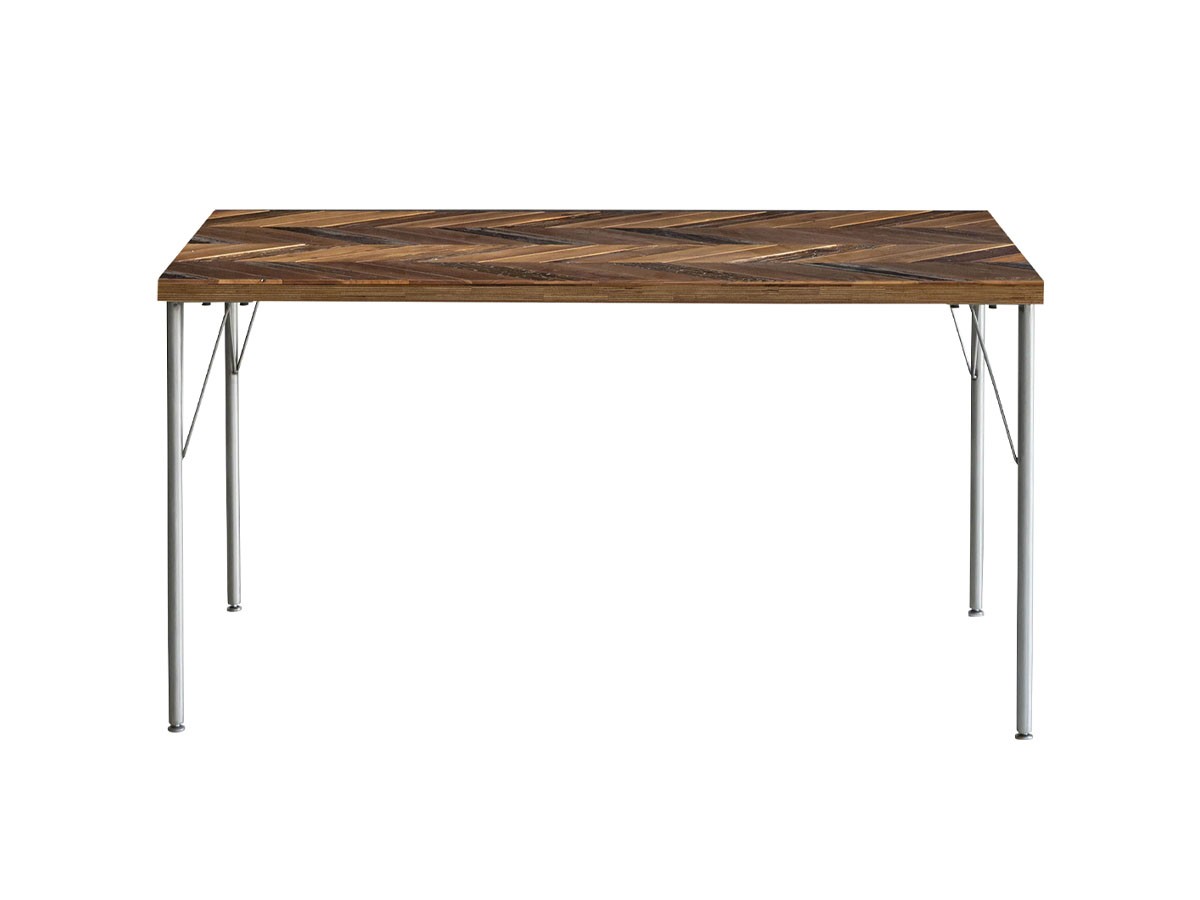 Knot antiques MATERIA DINING TABLE / ノットアンティークス マテリア ダイニングテーブル
ヘリンボーン柄天板 + No.2脚（丸脚） （テーブル > ダイニングテーブル） 30