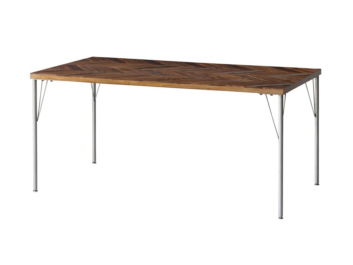 Knot antiques MATERIA DINING TABLE / ノットアンティークス マテリア ダイニングテーブル
ヘリンボーン柄天板 + No.2脚（丸脚） （テーブル > ダイニングテーブル） 5