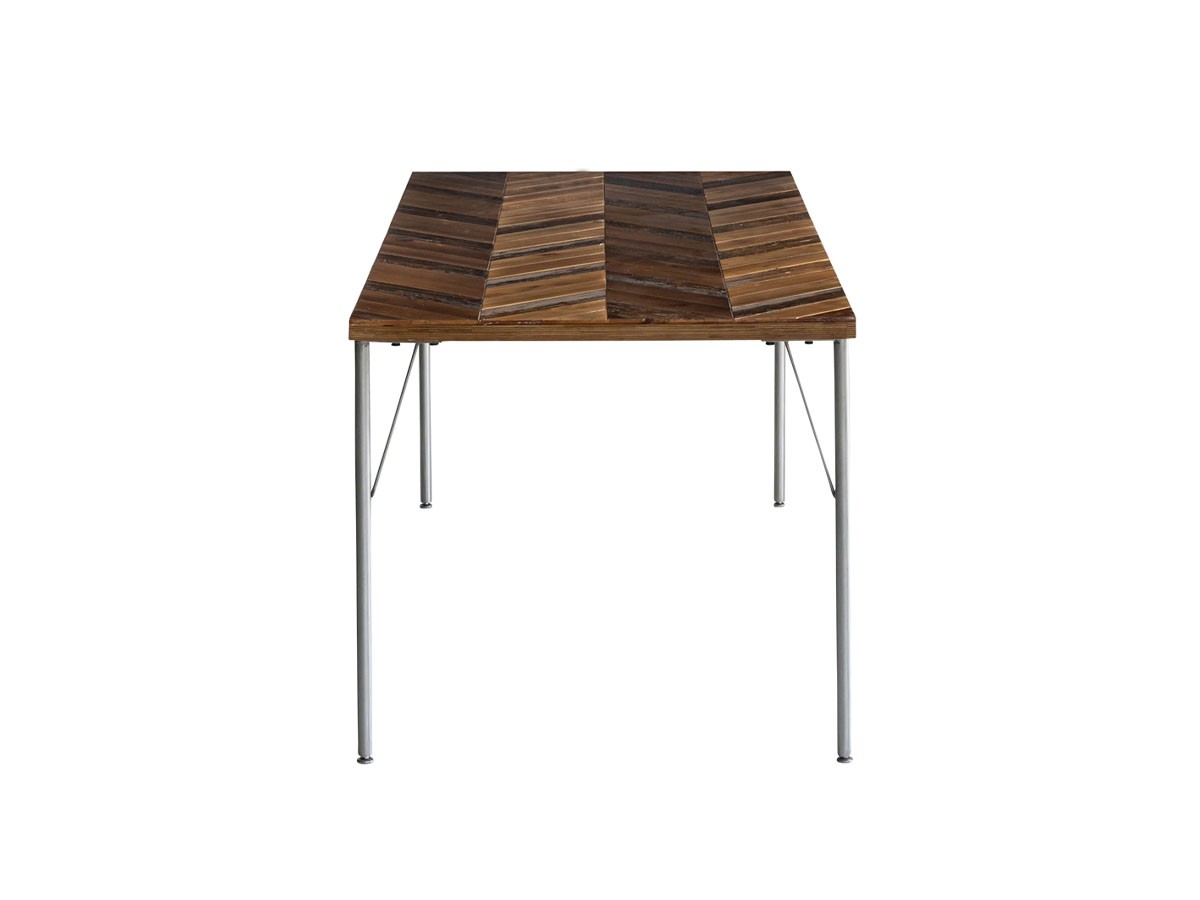 Knot antiques MATERIA DINING TABLE / ノットアンティークス マテリア ダイニングテーブル
ヘリンボーン柄天板 + No.2脚（丸脚） （テーブル > ダイニングテーブル） 35