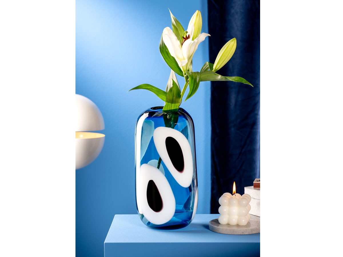 LEONARDO OCCHI BLU Vase / レオナルド オーキ ブルー ベース 高さ33cm （花器・プランター・グリーン > 花瓶・フラワーベース） 2