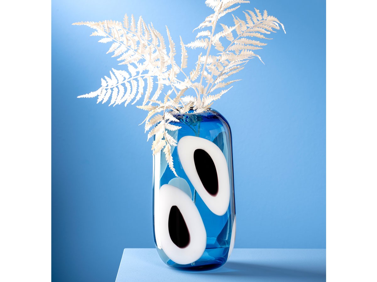 LEONARDO OCCHI BLU Vase / レオナルド オーキ ブルー ベース 高さ33cm （花器・プランター・グリーン > 花瓶・フラワーベース） 3