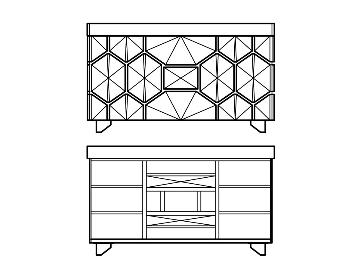 MATSUOKA TORTOISE SIDEBOARD / マツオカ トータス サイドボード （収納家具 > サイドボード・リビングボード） 9