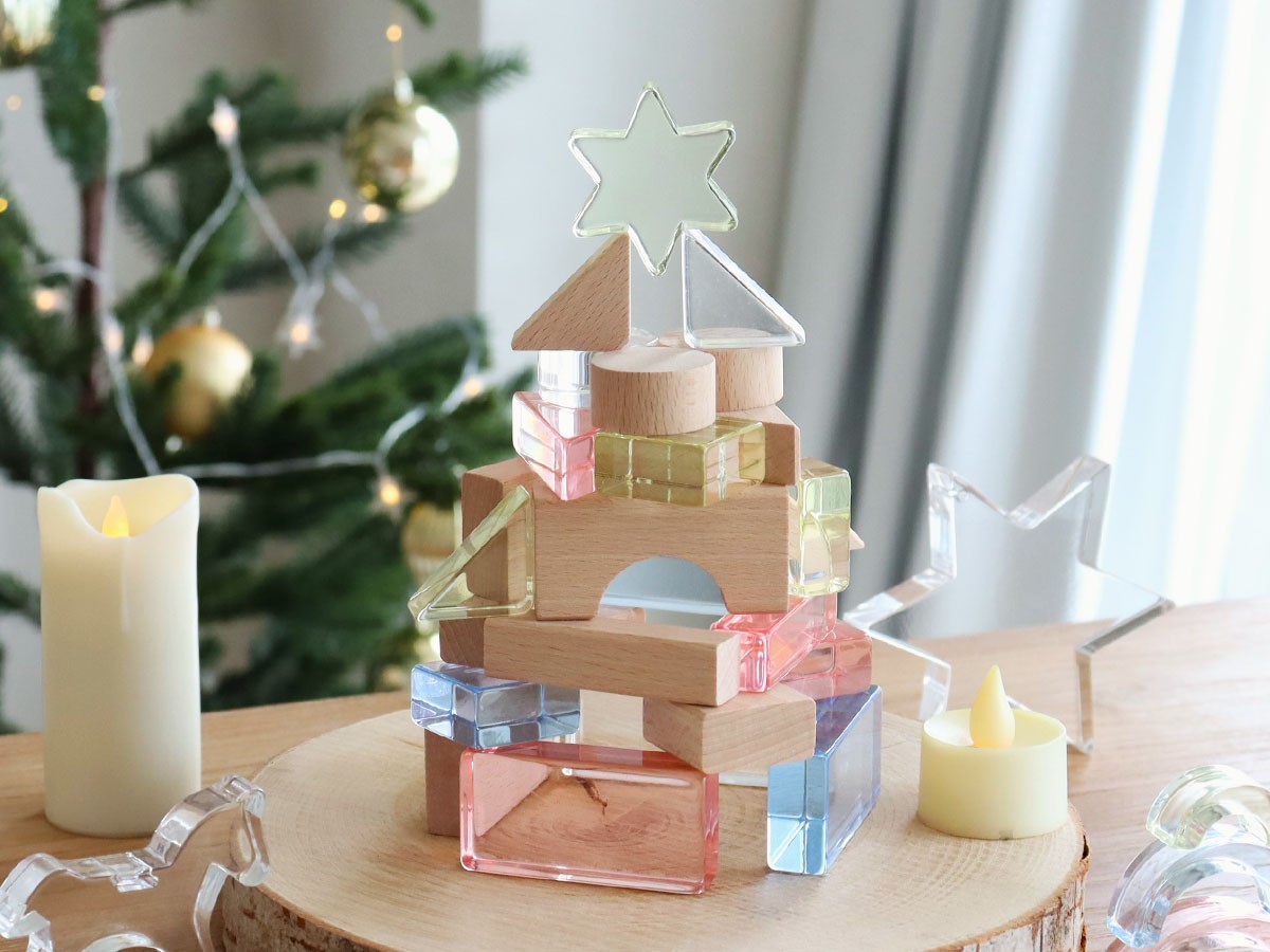 Lumiere Cubes / ルミエール キューブ
アクリル＆木の積み木 26ピース （キッズ家具・ベビー用品 > おもちゃ・玩具） 10