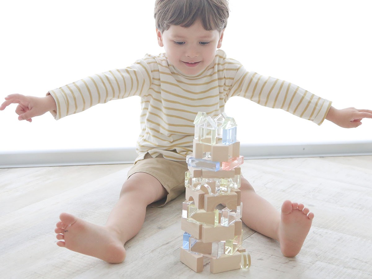 Lumiere Cubes / ルミエール キューブ
アクリル＆木の積み木 26ピース （キッズ家具・ベビー用品 > おもちゃ・玩具） 7