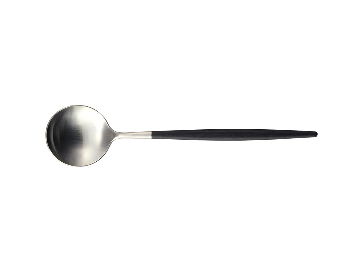 Cutipol GOA Table Spoon / クチポール ゴア テーブルスプーン（ブラック × シルバー） （食器・テーブルウェア > カトラリー） 2