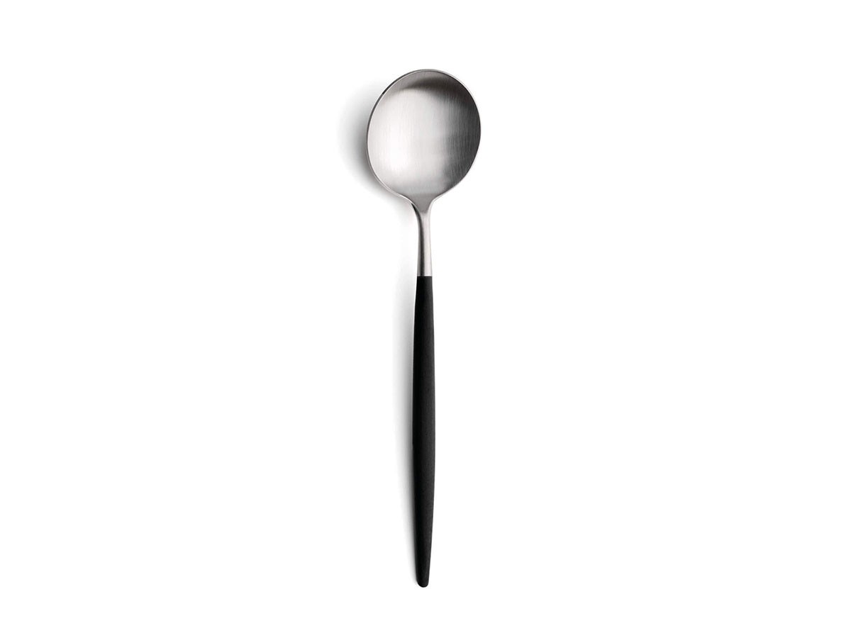 Cutipol GOA Table Spoon / クチポール ゴア テーブルスプーン（ブラック × シルバー） （食器・テーブルウェア > カトラリー） 1