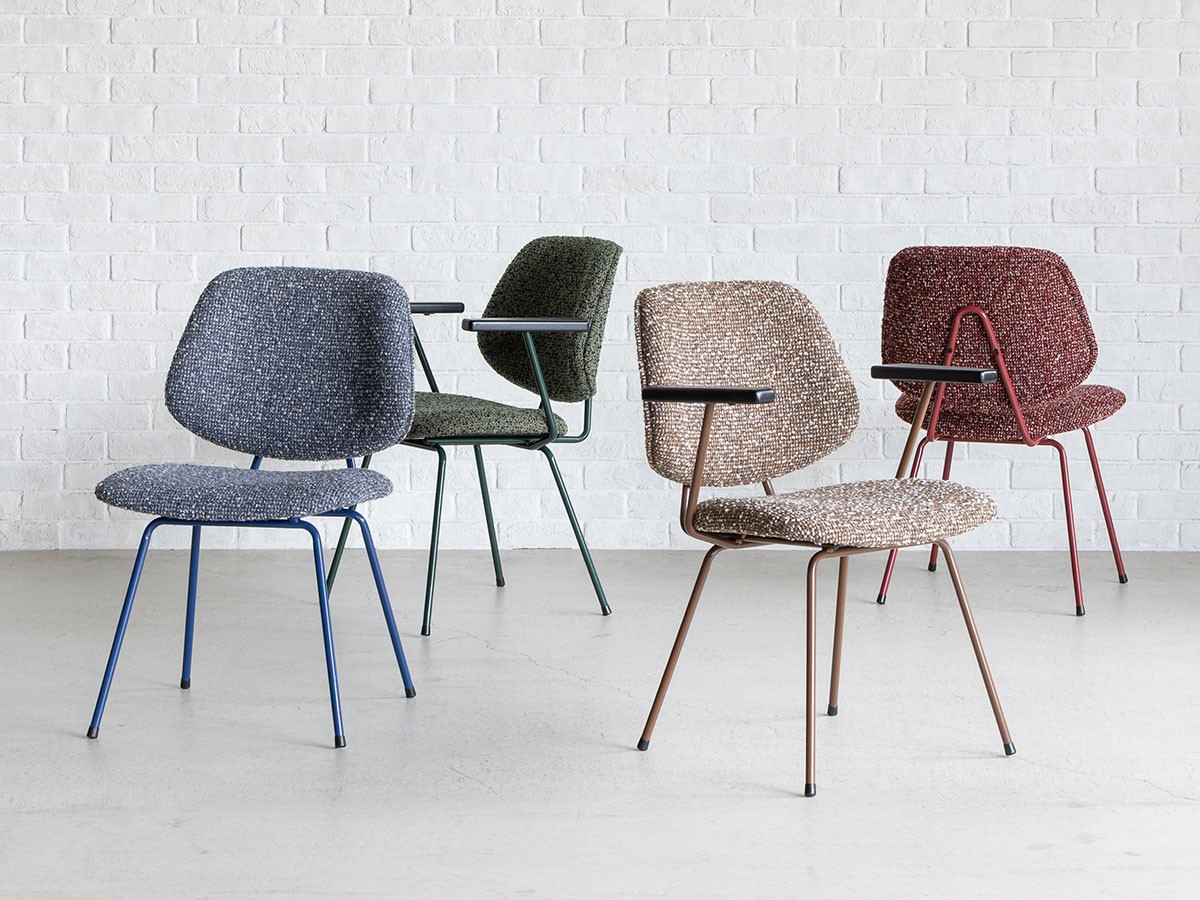 Knot antiques ABOCK CHAIR / ノットアンティークス アボック チェア 肘無（NSA生地 / カラーフレーム） （チェア・椅子 > ダイニングチェア） 11