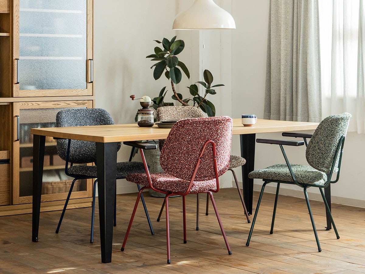 Knot antiques ABOCK CHAIR / ノットアンティークス アボック チェア 肘無（NSA生地 / カラーフレーム） （チェア・椅子 > ダイニングチェア） 6