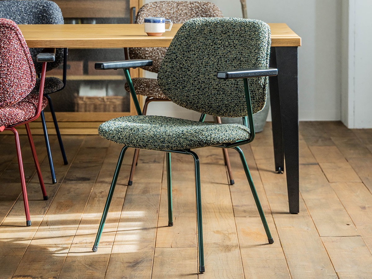 Knot antiques ABOCK CHAIR / ノットアンティークス アボック チェア 肘付（NSA生地 / カラーフレーム） （チェア・椅子 > ダイニングチェア） 10