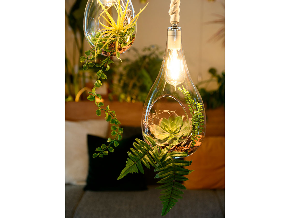BOTANIC Hanging light with FAKEGREEN / ボタニック ハンギングライト フェイクグリーン付 M / FGG （ライト・照明 > ペンダントライト） 9