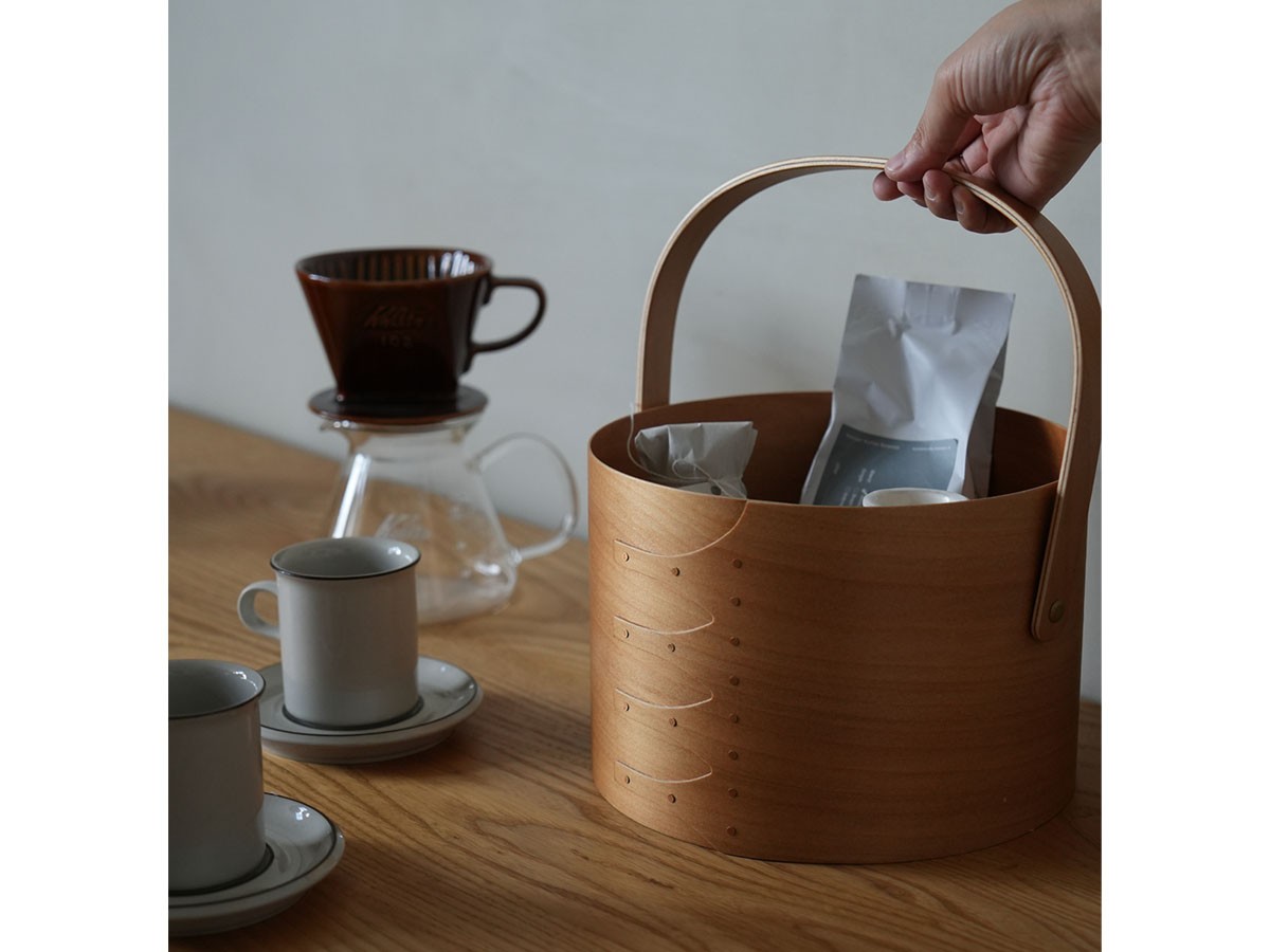 Shaker Round Handle Box / シェーカー ラウンドハンドルボックス M（ライトブラウン） （インテリア雑貨 > ツールボックス・小物収納） 2