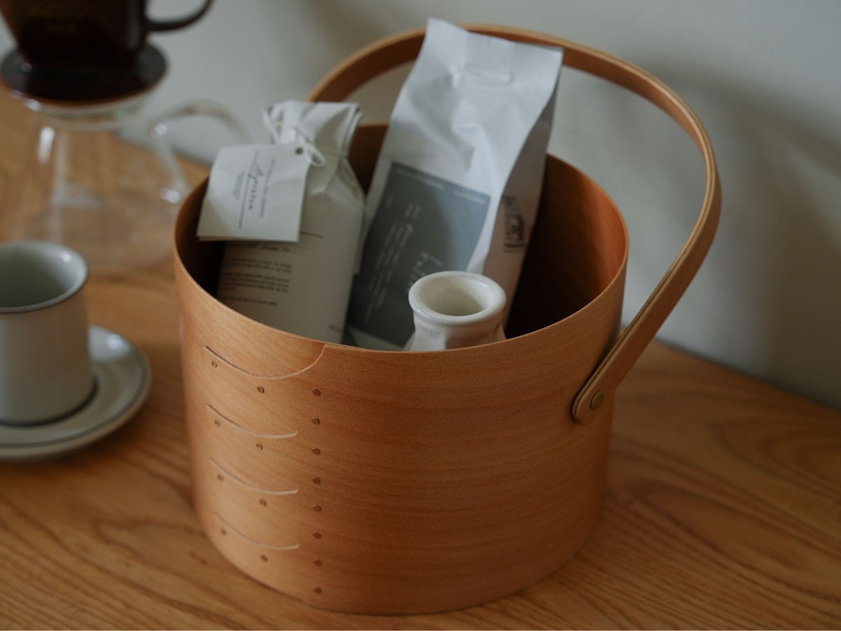 Shaker Round Handle Box / シェーカー ラウンドハンドルボックス M（ライトブラウン） （インテリア雑貨 > ツールボックス・小物収納） 6