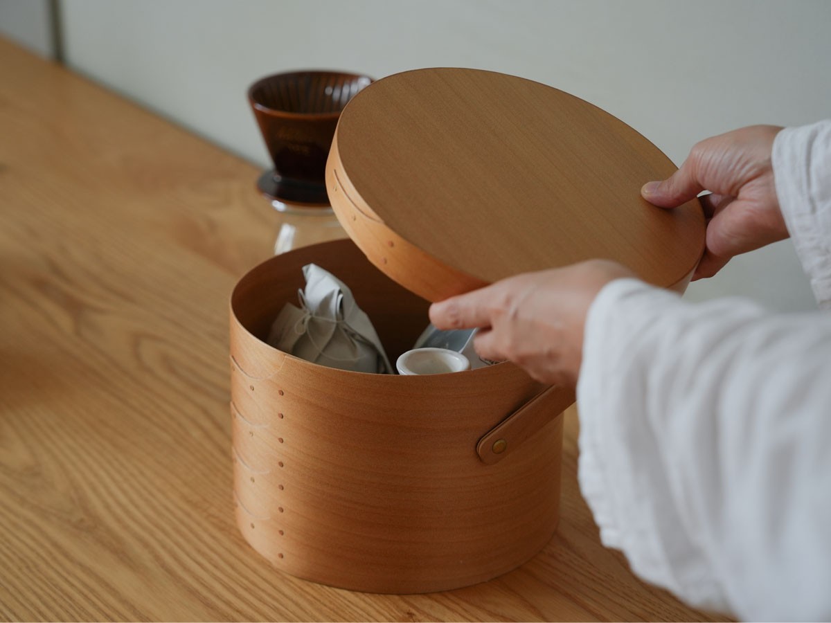 Shaker Round Handle Box / シェーカー ラウンドハンドルボックス M（ライトブラウン） （インテリア雑貨 > ツールボックス・小物収納） 5