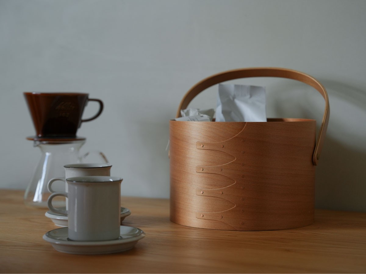 Shaker Round Handle Box / シェーカー ラウンドハンドルボックス M（ライトブラウン） （インテリア雑貨 > ツールボックス・小物収納） 3
