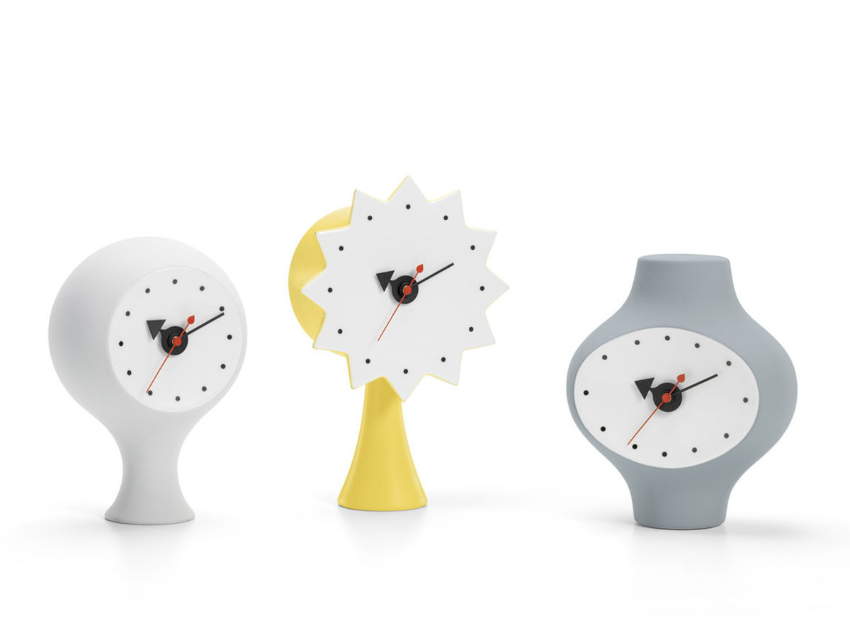 Vitra:Ceramic Clocks(セラミック クロック)イエロー 置時計-