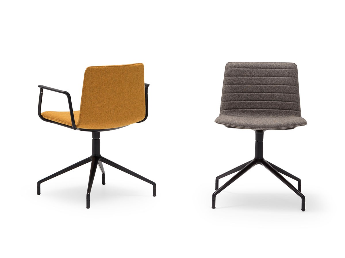 Andreu World Flex Chair
Armchair
Fully Upholstered Shell / アンドリュー・ワールド フレックス チェア SO1305
アームチェア 回転式スターベース（フルパッド） （チェア・椅子 > ダイニングチェア） 5