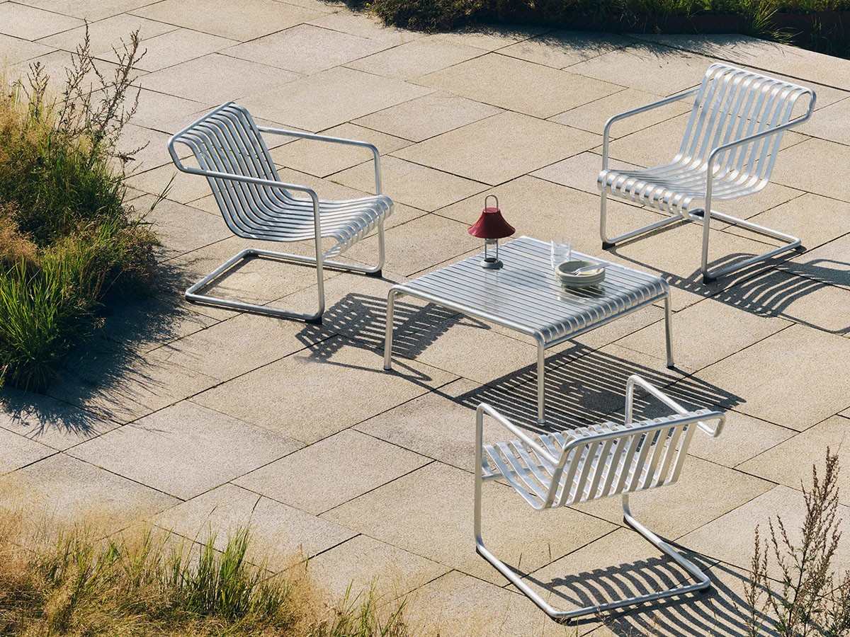 HAY PALISSADE CANTILEVER LOUNGE CHAIR LOW HOT GALVANISED / ヘイ パリサード カンチレバー ラウンジチェア ホットガルバナイズド （チェア・椅子 > ラウンジチェア） 3