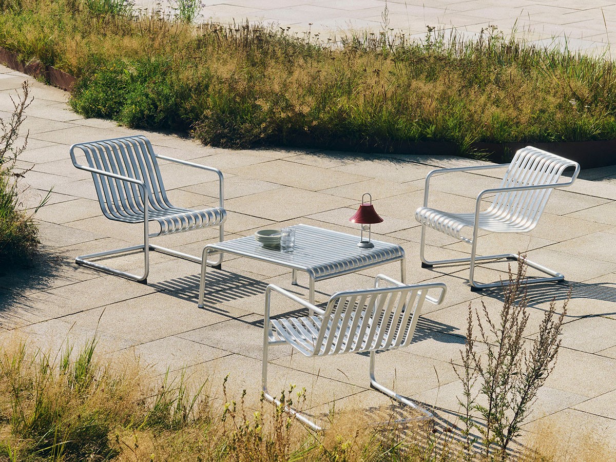 HAY PALISSADE CANTILEVER LOUNGE CHAIR LOW HOT GALVANISED / ヘイ パリサード カンチレバー ラウンジチェア ホットガルバナイズド （チェア・椅子 > ラウンジチェア） 2