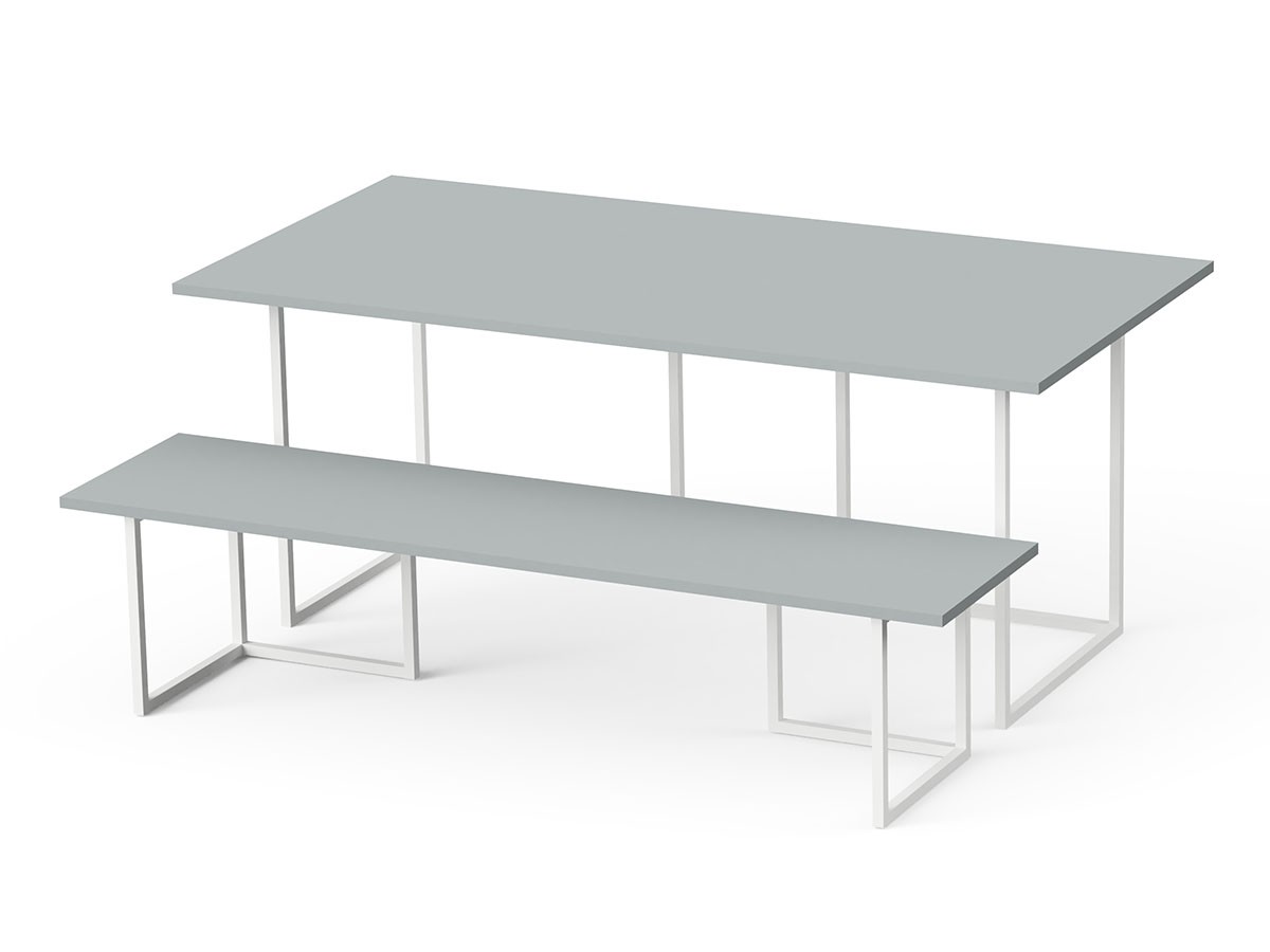 stiiilll Table Set / スティール テーブルセット
メラミン天板 + スチール脚 L （テーブル > ダイニングテーブル） 30