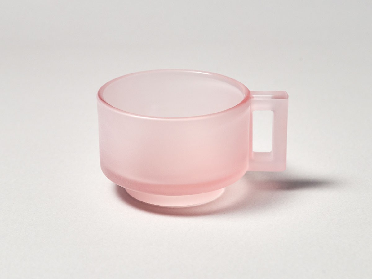ARNO GLASS Cup & Saucer Pink Frosted / アルノグラス カップ & ソーサー（ピンクフロステッド） （食器・テーブルウェア > コーヒーカップ・ティーカップ） 11