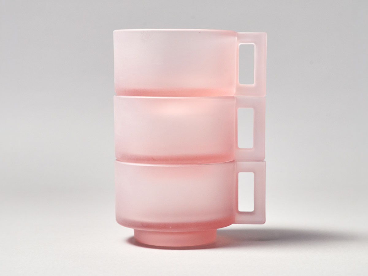 ARNO GLASS Cup & Saucer Pink Frosted / アルノグラス カップ & ソーサー（ピンクフロステッド） （食器・テーブルウェア > コーヒーカップ・ティーカップ） 12