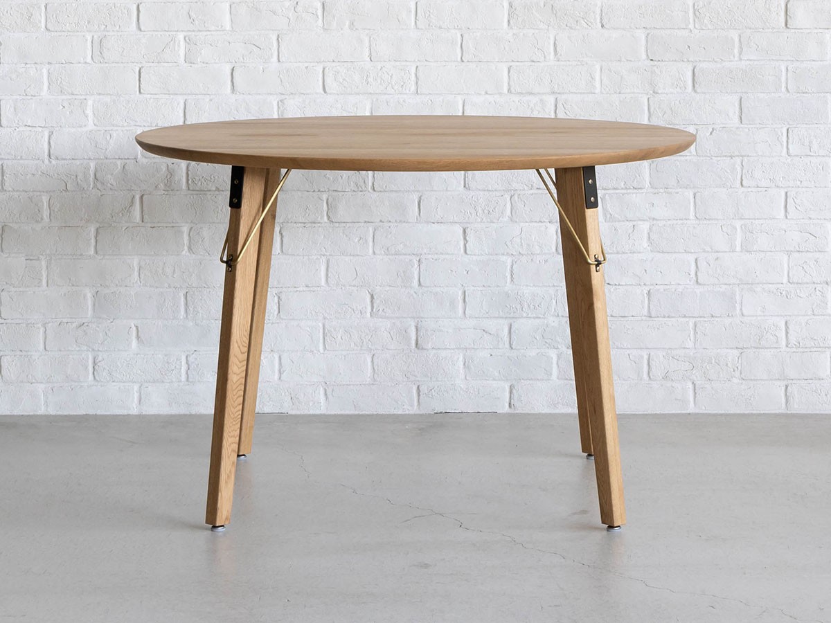 Easy Life MEATH DINING TABLE / イージーライフ ミース ダイニングテーブル
ラウンド天板（直径120cm）+ No.3脚（ブラス脚） （テーブル > ダイニングテーブル） 13