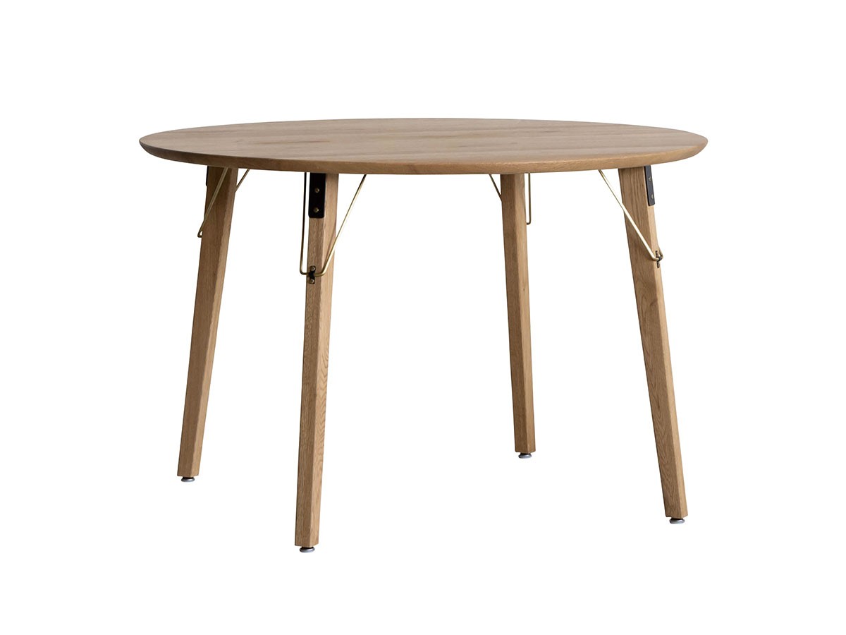 Easy Life MEATH DINING TABLE / イージーライフ ミース ダイニングテーブル
ラウンド天板（直径120cm）+ No.3脚（ブラス脚） （テーブル > ダイニングテーブル） 1