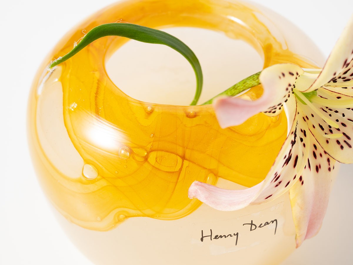 Henry Dean V.Drop S / ヘンリーディーン V.ドロップ S（アクアレルアンバー） （花器・プランター・グリーン > 花瓶・フラワーベース） 3