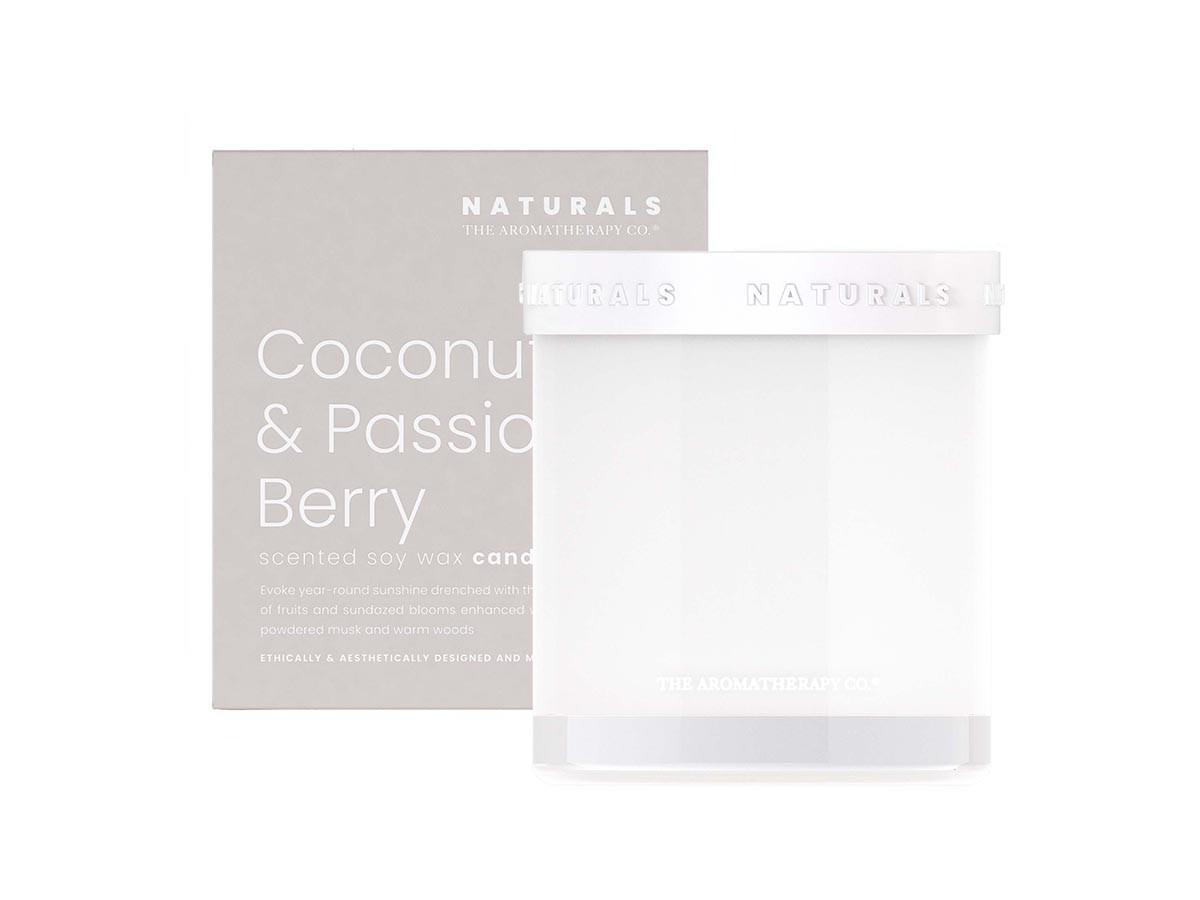 The Aromatherapy Co. Naturals Candle / アロマセラピーカンパニー ナチュラルズ キャンドル(ココナッツ & パッションベリー) (インテリア雑貨 > キャンドル・ホルダー) 1