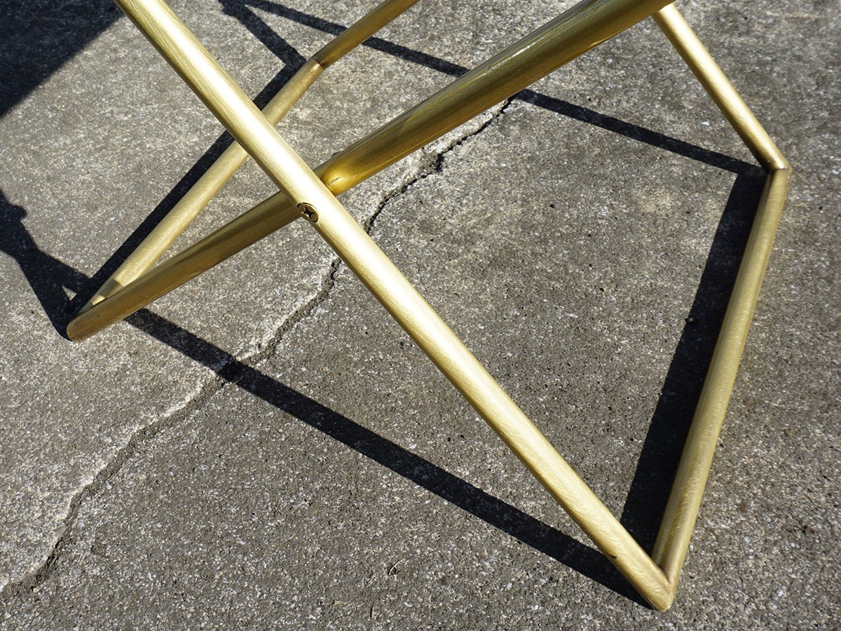 FLYMEE UNITED ARROWS レザースツール RE : Store Fixture UNITED ARROWS LTD. Leather Folding Stool