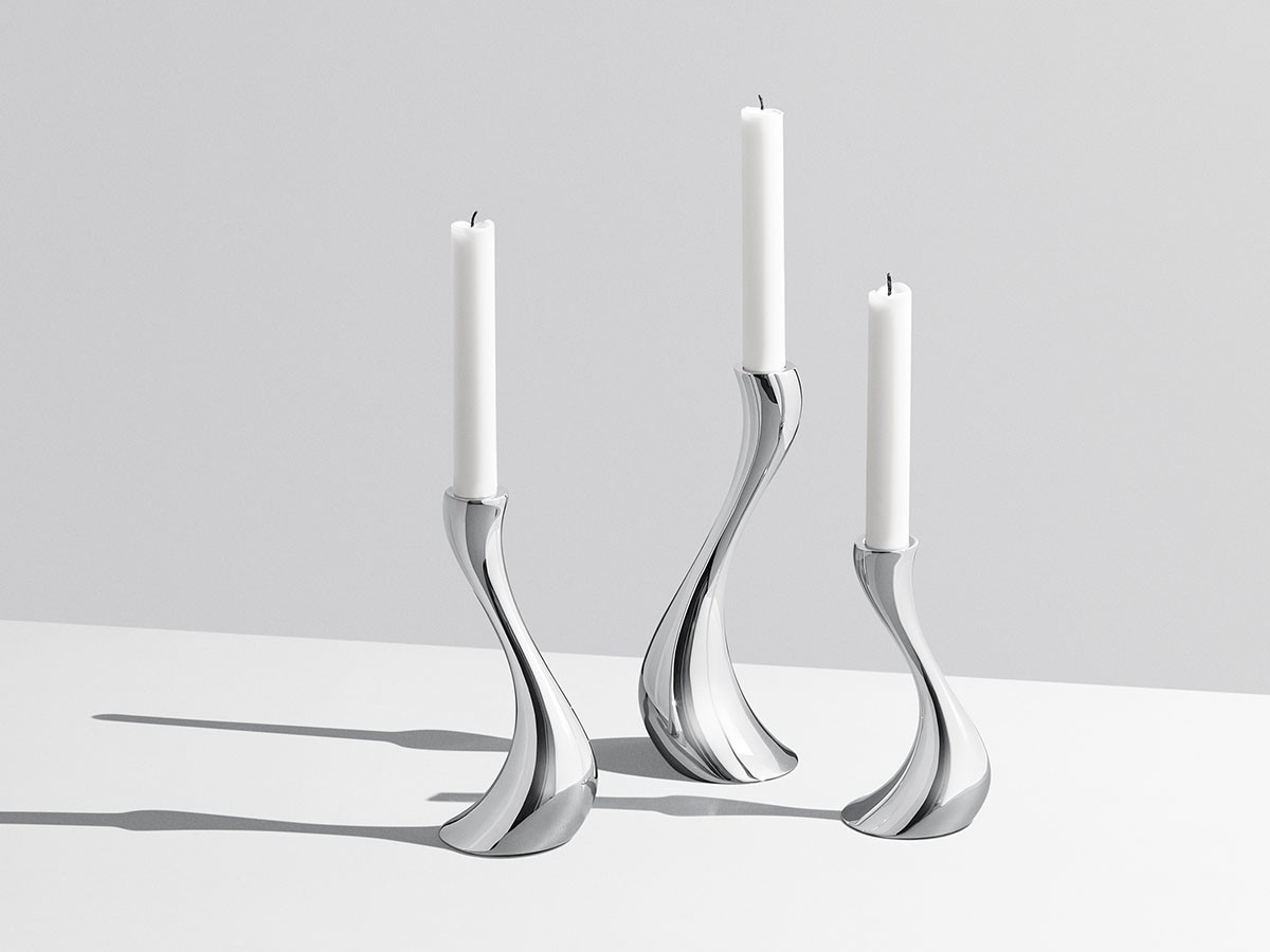 新品　GEORG JENSEN キャンドルホルダー3PC  ジョージジェンセンキャンドル付きです☺︎