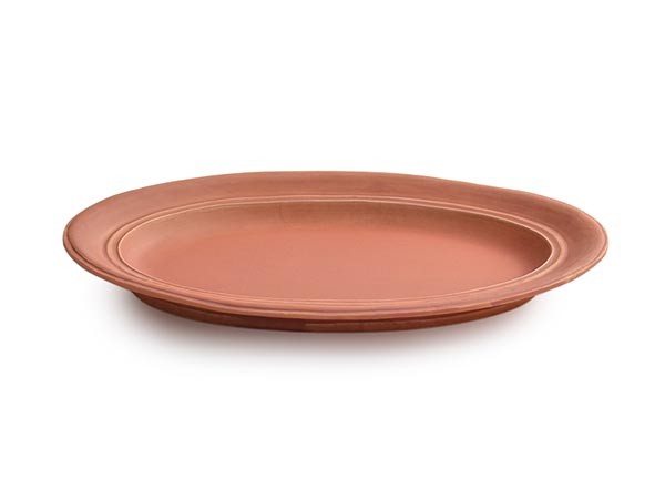 MISHIM POTTERY CREATION StiLL oval plate / ミシンポタリークリエイション スティル オーバルプレート（薄緋） （食器・テーブルウェア > 皿・プレート） 2